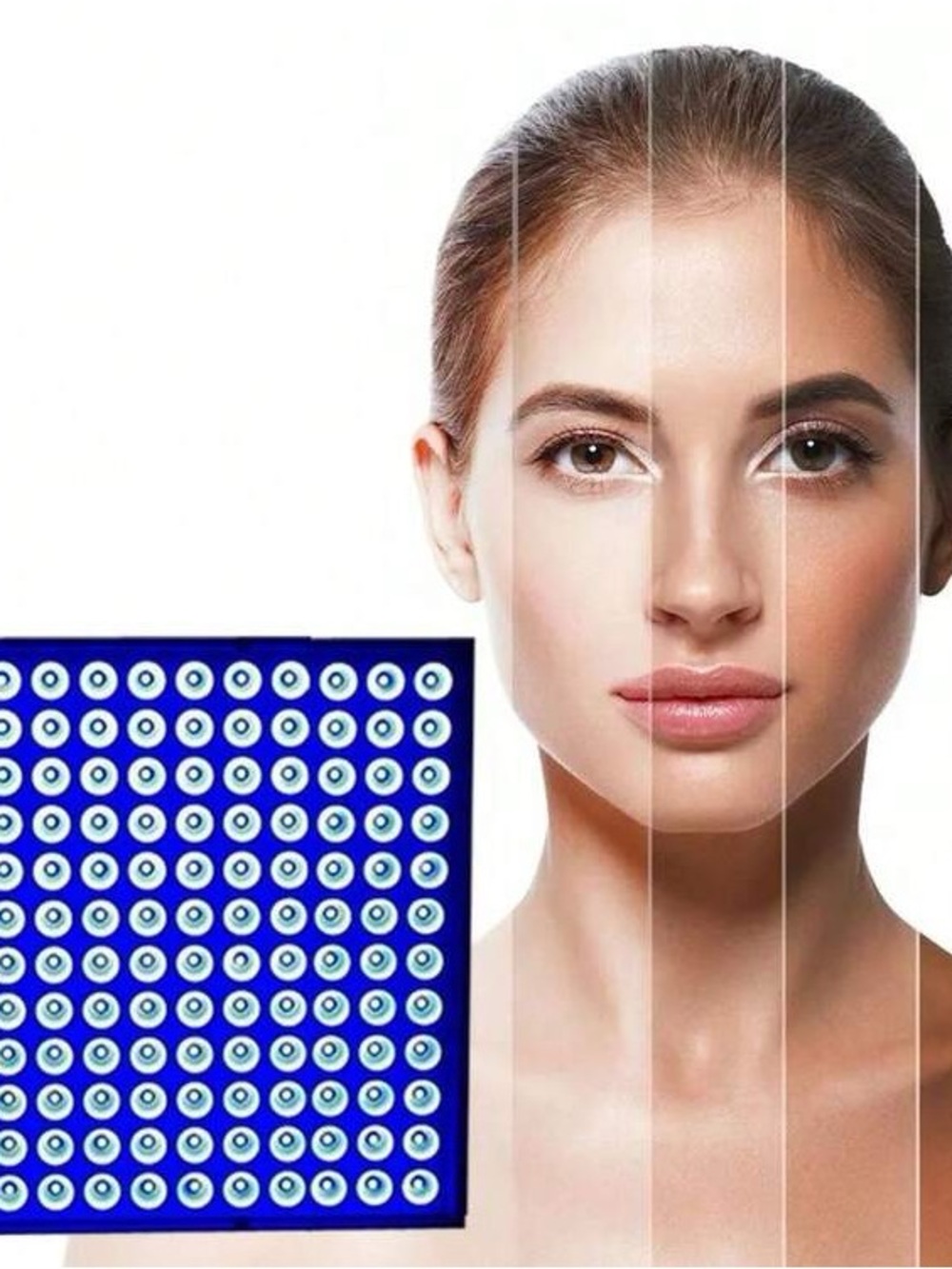 Blue Facial Acupressure Massage Mat for Women Skin Care